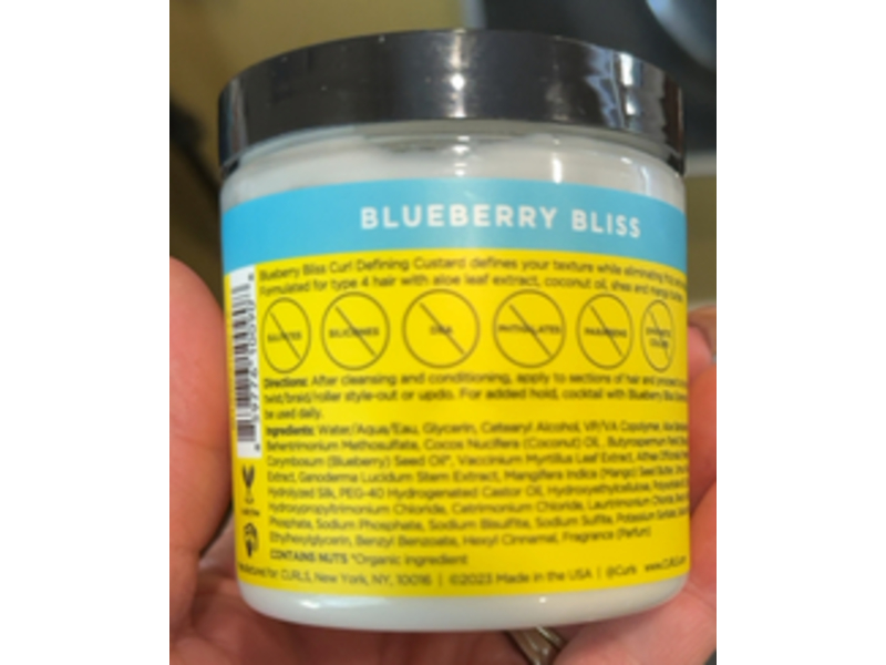 Curls Curl Defining Custard, Blueberry Bliss, 8 oz/227 g