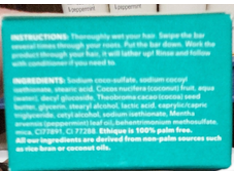 Ethique Mintasy Solid Shampoo, 3.68 oz/110 g