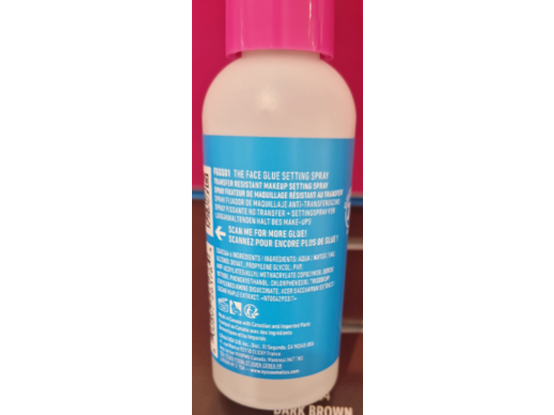 NYX Professional Makeup The Face Glue Setting Spray, 2.03 fl oz/60 mL