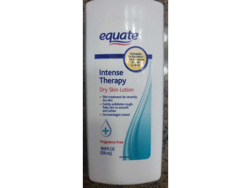 Equate Intense Therapy Dry Skin Lotion, 16.9 fl oz/500 mL