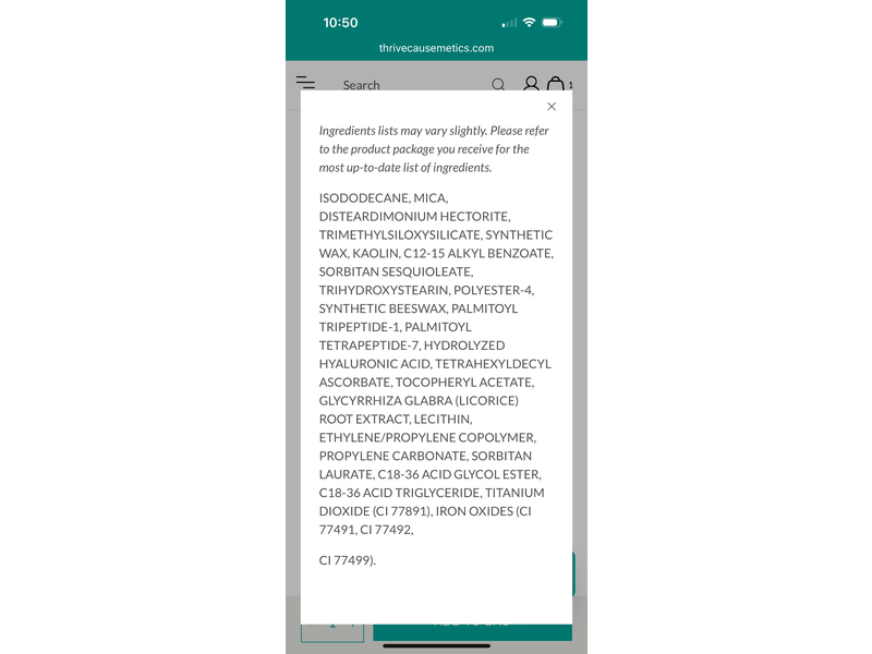 Thrive Causemetics Eye Lift 360 Waterproof Eyeshadow Primer, Translucent, 0.27 fl oz/8 mL