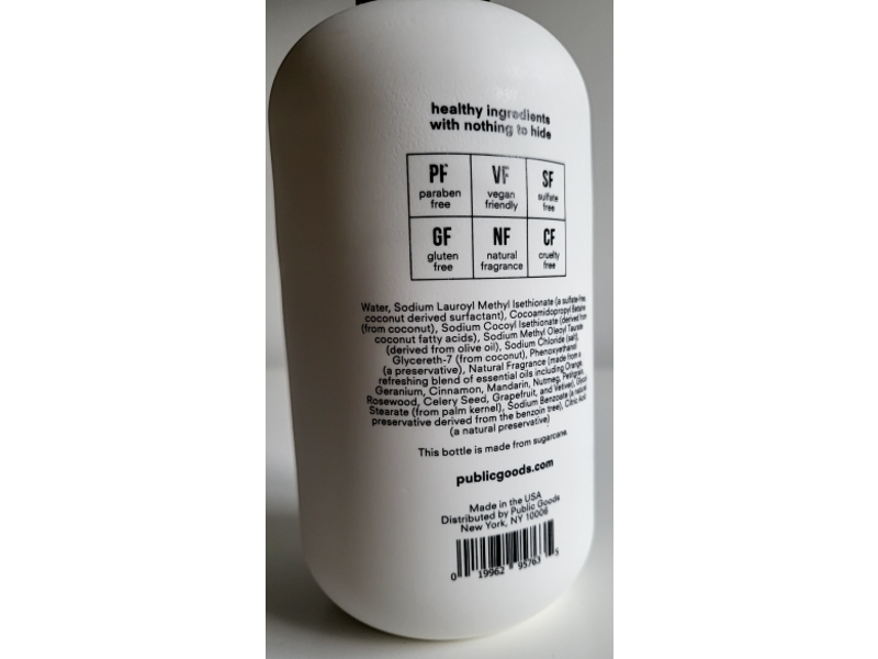 Public Goods Body Wash, 12 fl oz