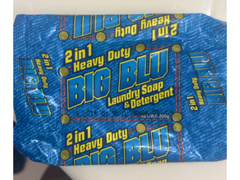 Big Blu 2 In 1 Heavy Duty Laundry Soap & Detergent, 300 g