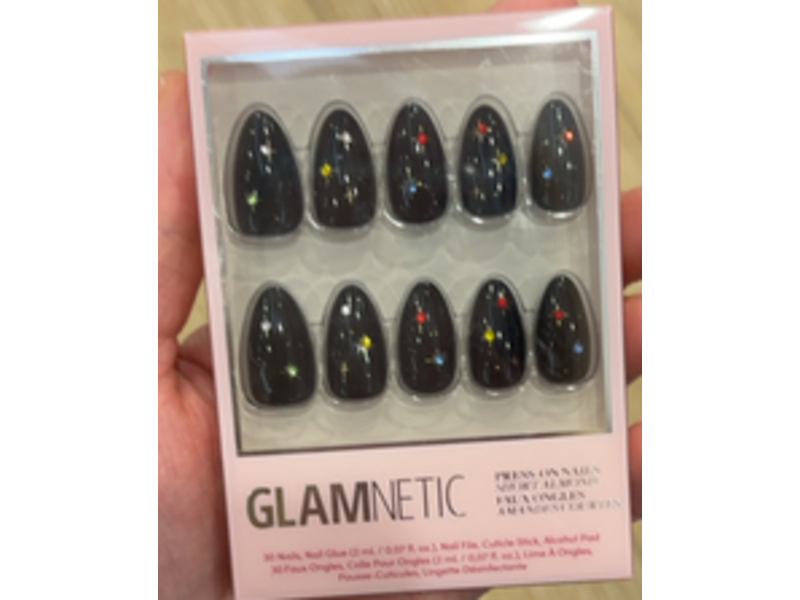 Glamnetic Press On Nails, Winter Comet, Count 30