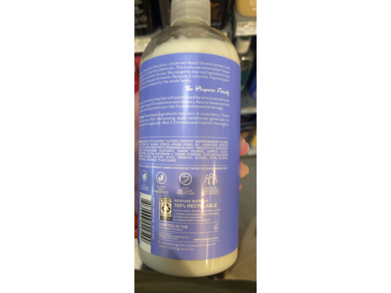 Renpure Restorative Conditioner, Keratin & Argan, 24 fl oz/710 mL
