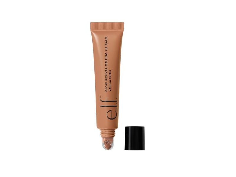 e.l.f. Cosmetics Glow Reviver Melting Lip Balm, Vanilla Toffee, 0.52 oz/15 g