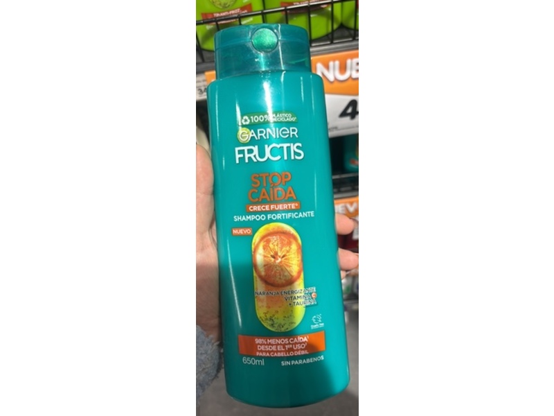 Garnier Fructis Anti-Hair Loss Shampoo, Energising Orange + vitamin C, 650 mL