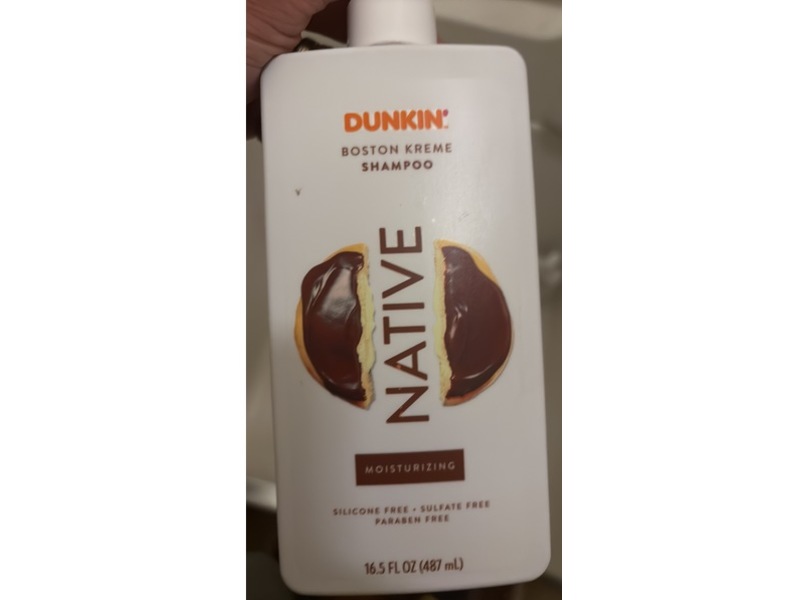 Native Dunkin Boston Kreme Moisturizing Shampoo, 16.5 fl oz/487 mL