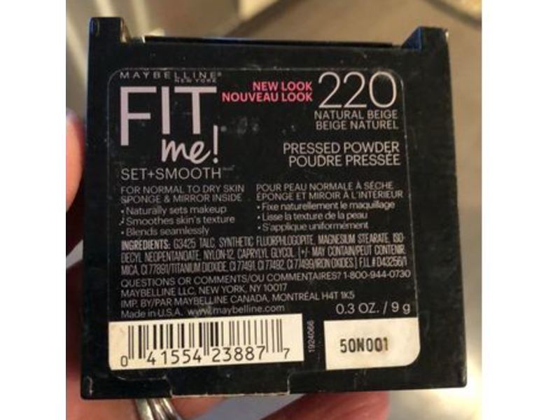 Maybelline New York Fit Me Powder, 220 Natural Beige, 0.3 oz