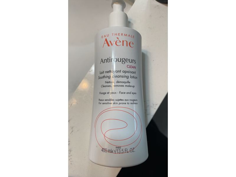 Avene Antirougeurs CLEAN Soothing Cleansing Lotion, 400 mL/13.5 fl oz