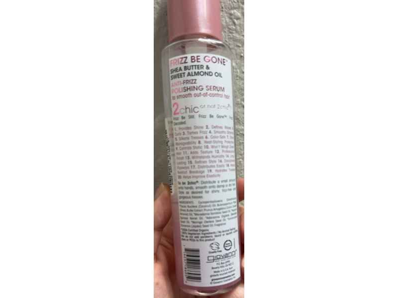 Giovanni 2 chic Antifrizz Polishing Serum, 4 fl oz/118 mL