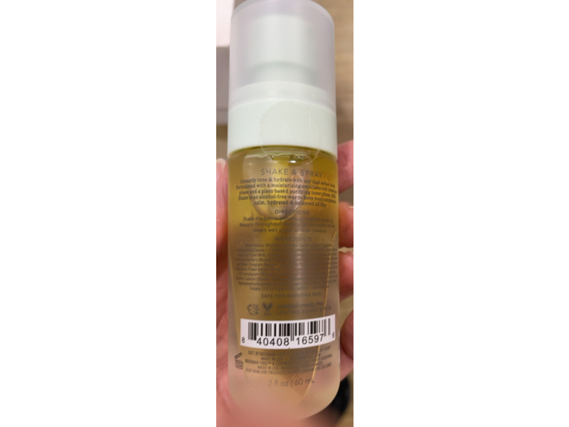 Beekman 1802 Milk Shake Hyaluronic Acid & Squalane Facial Toner Mist, 2 fl oz/60 mL