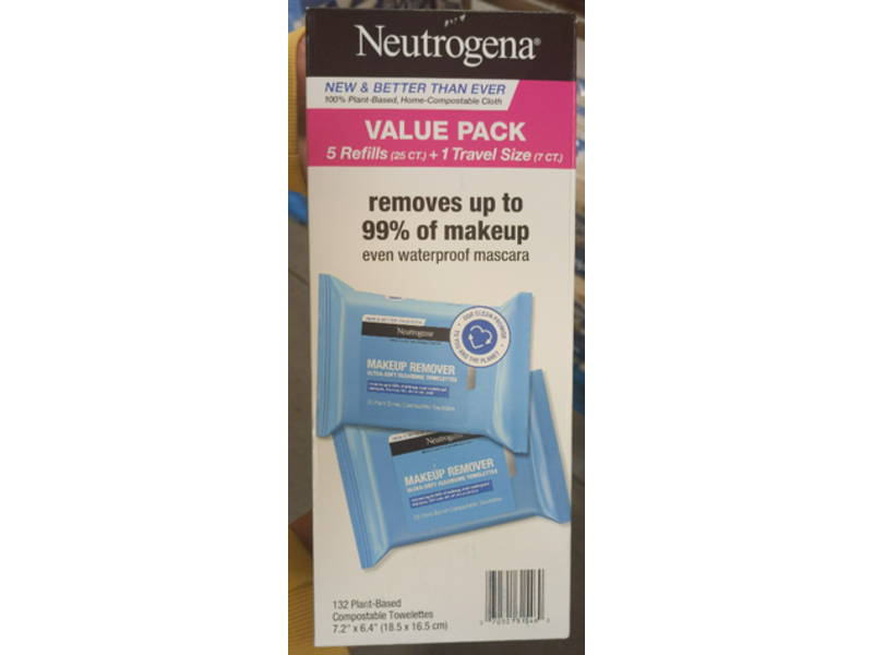 Neutrogena Makeup Remover Ultra-Soft Cleansing Towelettes ,132 Counts