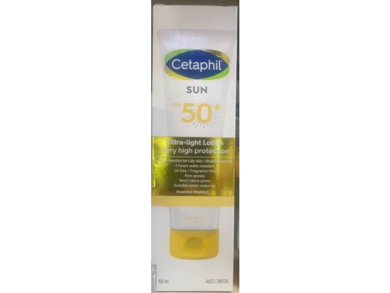 Cetaphil Sun Ultra-Light Lotion, SPF 50+, 100 mL