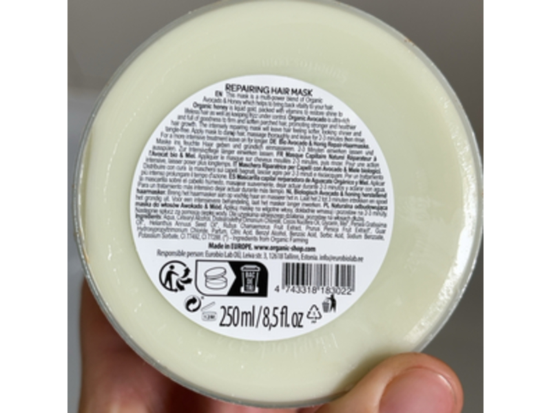 Organic Shop Lavish Natural Repairing Hair Mask, 8.5 fl oz/250 mL