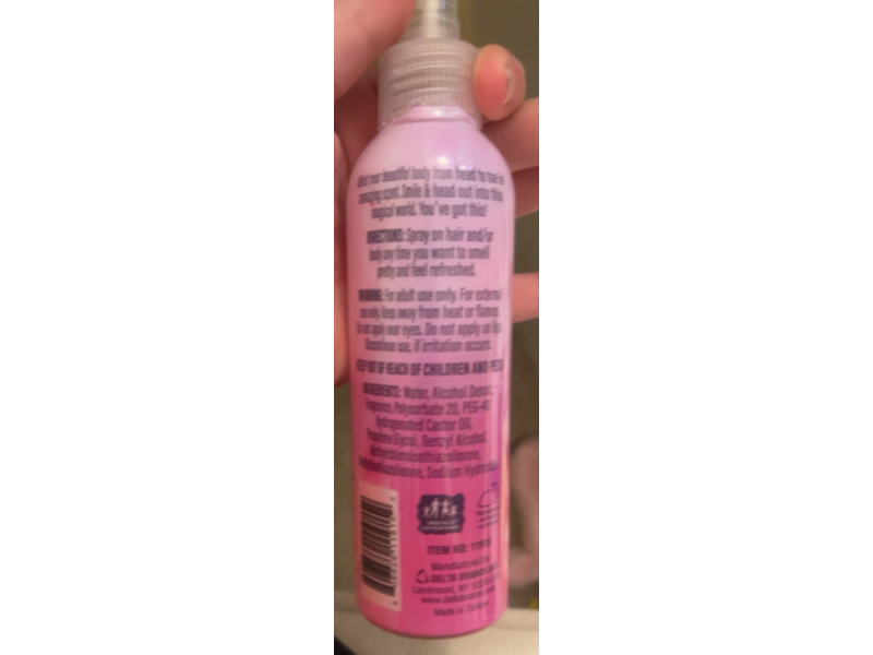 Personal Care Hair & Body Mist, Summer Vibes, 6.1 fl oz/180 mL