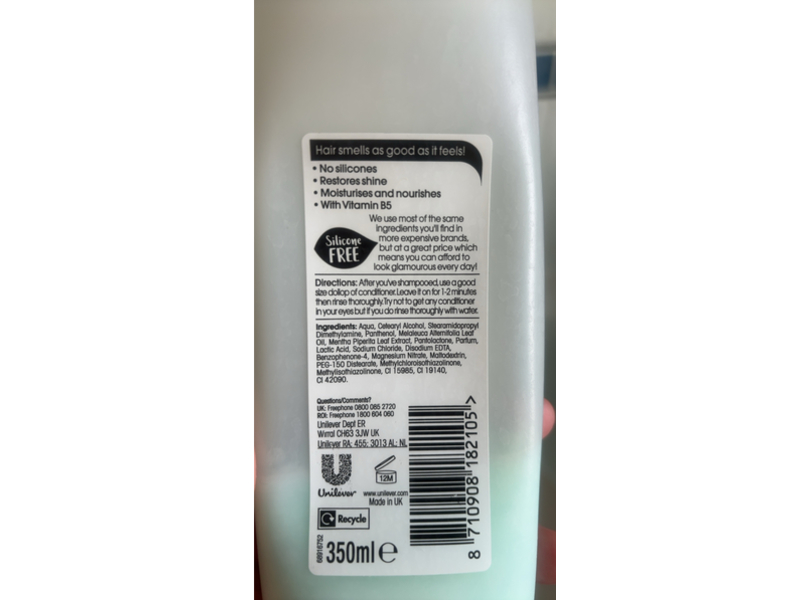 Alberto Balsam Tea Tree Tingle Conditioner, Vitamin B5, 350 mL