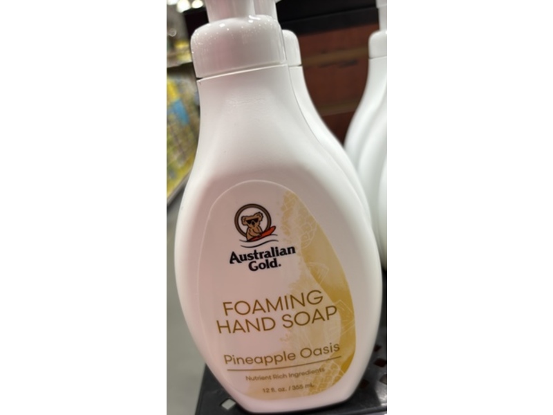 Australian Gold Foaming Hand Soap, Pineapple Oasis, 12 fl oz/355 mL
