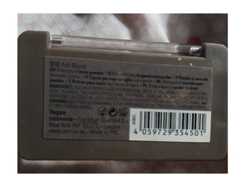 Catrice Waterproof Brow Powder, 010 Ash Blond, 0.14 fl oz/4 g