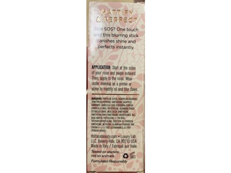 Doll Face Mattify & Perfect Blur Primer Stick, 0.35 oz/10 g