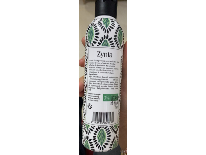 Zynia Nettle Effect Volume Shampoo, 250 mL