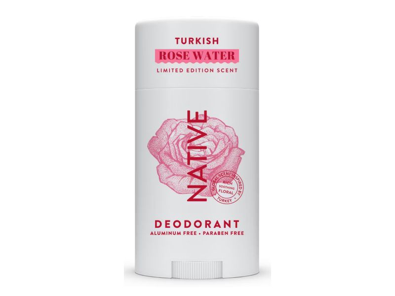 Native Deodorant Turkish, Rose Water, 2.65 oz/75 g