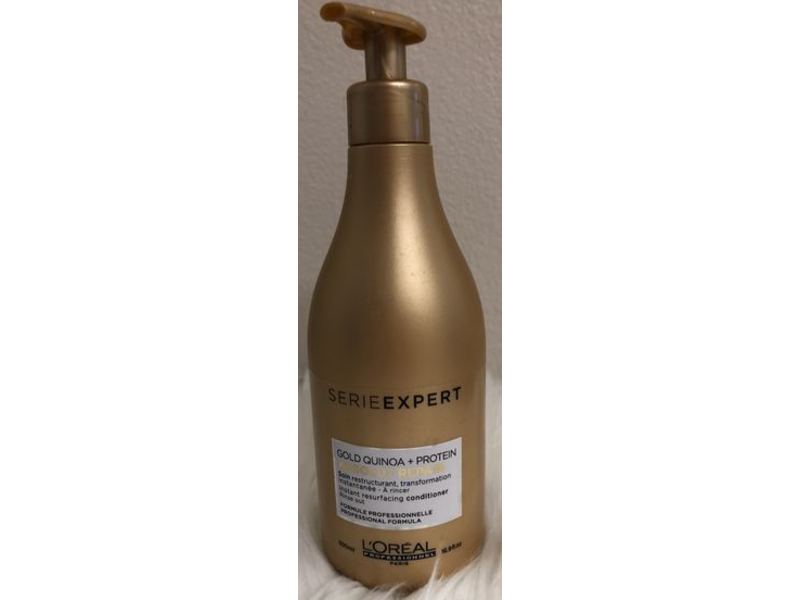 L'oreal Paris Seriee Expert Gold Quinoa + Protein Absolut Repair Conditioner, 16.9 fl oz/500 mL