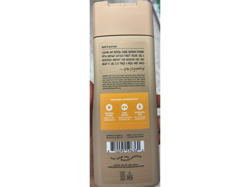 Dr. Squatch Refreshing Shampoo, Summer Citrus, 11 fl oz/325 mL