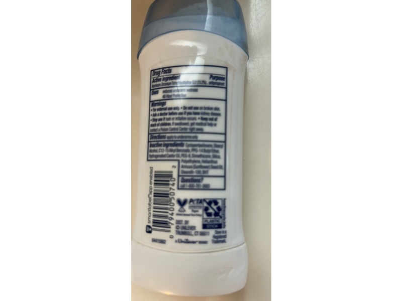 Dove Sensitive Antiperspirants Deodorants, 2.6 oz/74 g