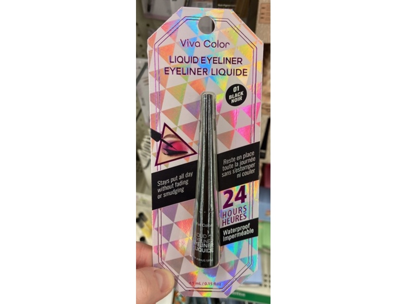 Viva Color Liquid Eyeliner, 01 Black Noir, 0.15 fl oz/4.5 mL