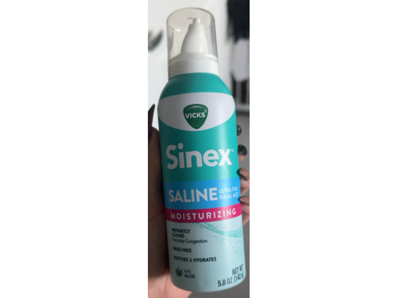 Vicks Sinex Moisturizing Saline Ultra Fine Nasal Mist, 5.0 oz/142 g