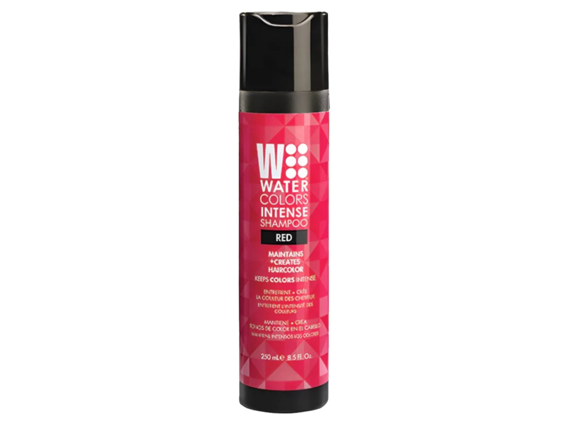 Watercolors By Tressa Intense 3-in-1 Color Depositing Shampoo, Red, 8.5 fl oz/250 mL, Pack Of 2