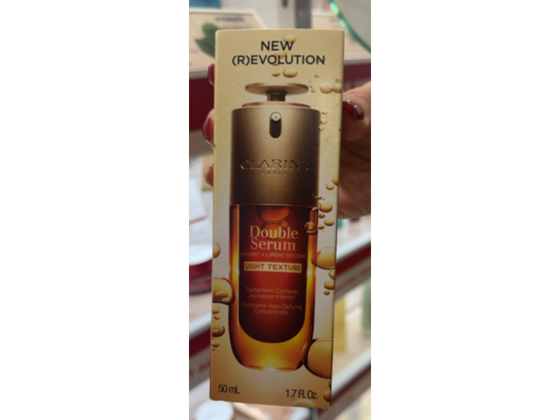 Clarins Paris Light Texture Double Serum, Hydric + Lipidic System, 1.7 fl oz/50 mL