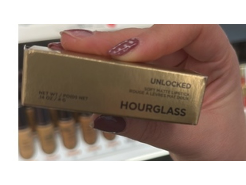 Hourglass Unlocked Soft Matte Lipstick, 346 Poppy, 0.14 oz/4 g