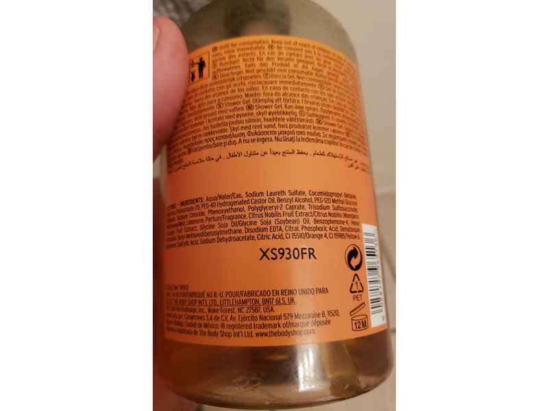 The Body Shop Satsuma Shower Gel, 25.3 fl oz/750 ml