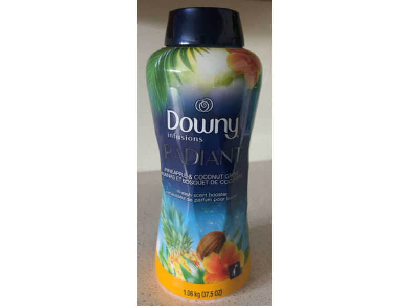 Downy Radiant In - Wash Scent Booster, Pineapple & Coconut Grove, 37.5 oz/1.06 kg