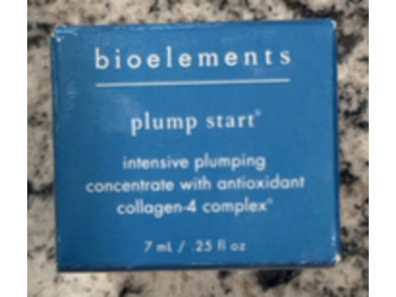 Bioelements Plump Start Intensive Plumping Concentrate, Antioxidant Colagen-4 Complex, 0.25 fl oz/7 mL
