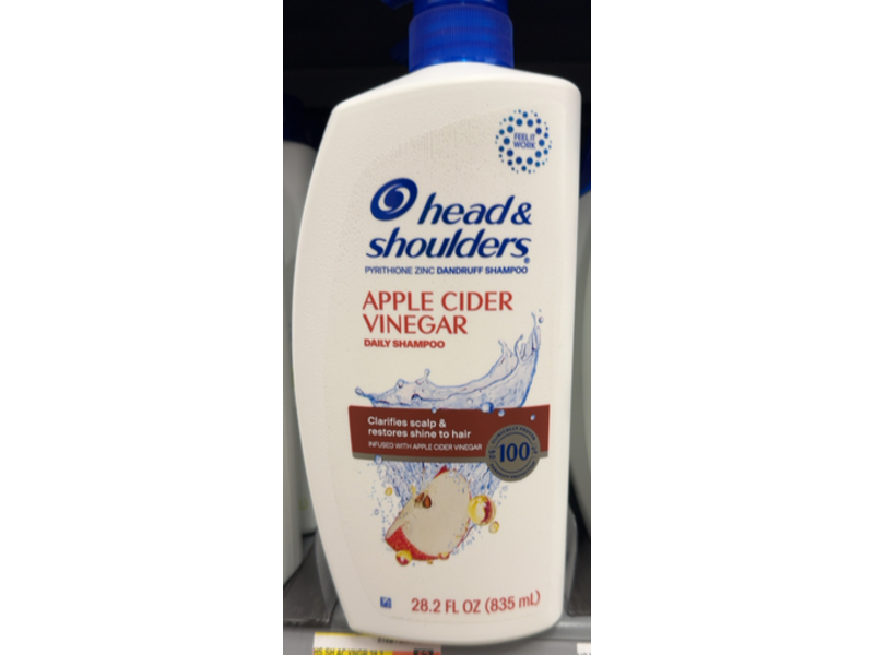 Head & Shoulders Daily Shampoo, Apple Cider Vinegar, 28.2 fl oz/835 mL