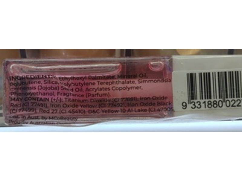 MCoBeauty Lip Oil, Sheer Rose, 9 mL