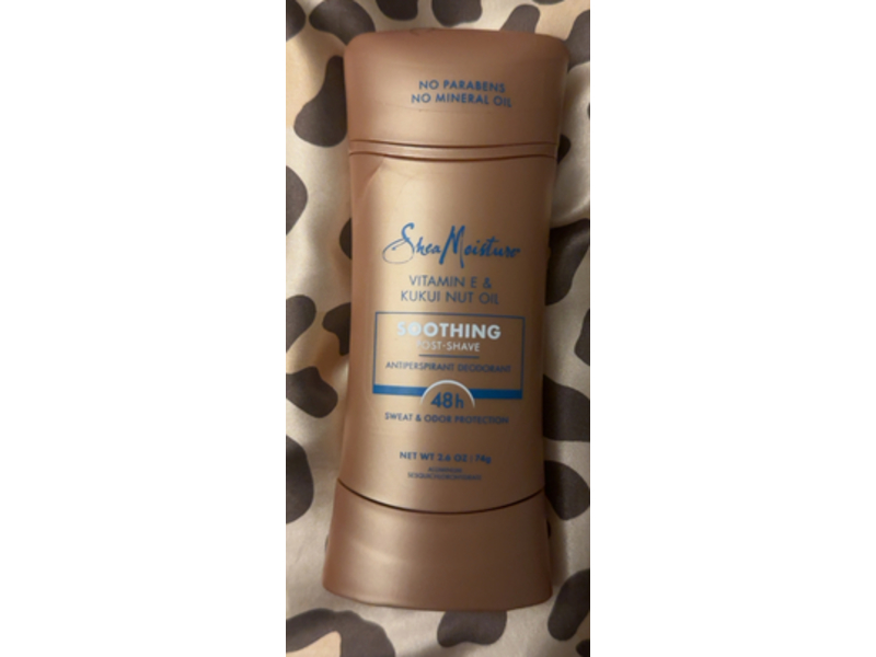 SheaMoisture Soothing Post Shave Antiperspirant Deodorant. Vitamin E & Kukui Nut Oil, 2.6 oz/74 g, 2 Count