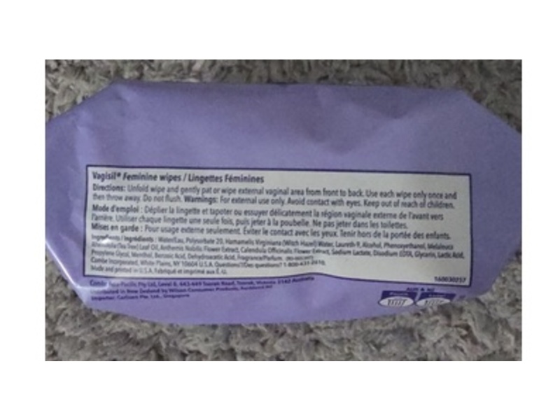 Vagisil Gentle & Calming Feminine Wipes, 20 Count