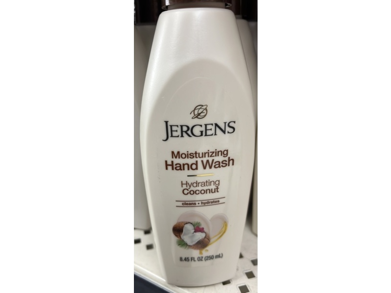 Jergens Moisturizing Hand Wash, Hydrating Coconut, 8.45 fl oz/250 mL