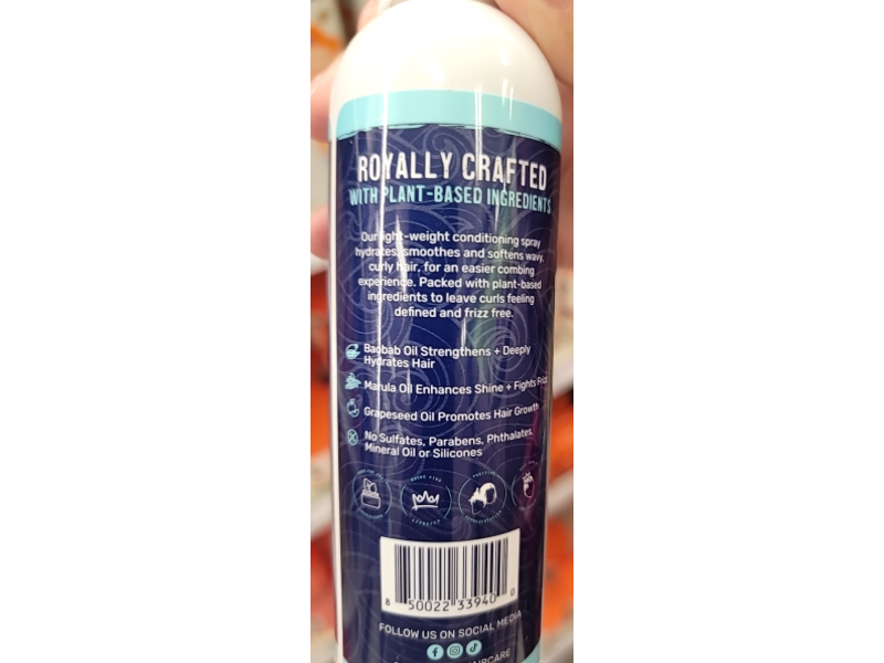 Young King Smoothes + Softens Conditioning Detangler, Baobab + Marula, 8 oz/227 g