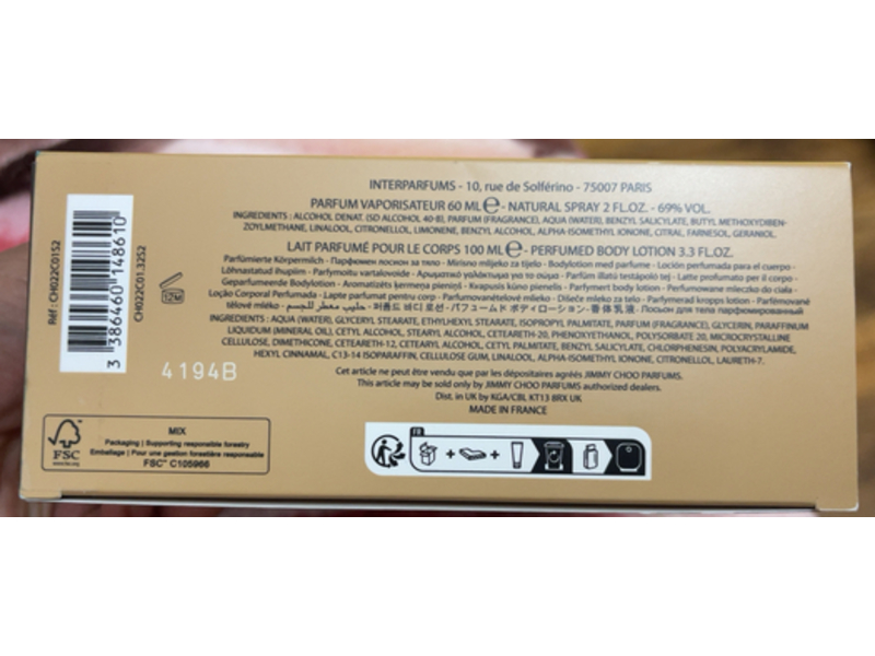 Jimmy Choo Parfum Natural Spray & Perfumed Body Lotion