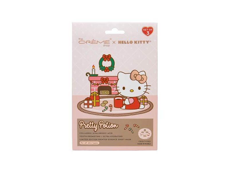 The Crème Shop x Hello Kitty Sheet Mask, Pretty Potion, 2.64 oz/75 g, Pack Of 3