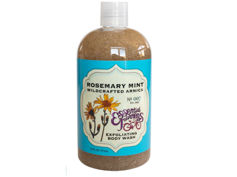 Essential Journeys Exfoliating Body Wash, Rosemary Mint Wildcrafted Arnica, 16 fl oz/473 mL
