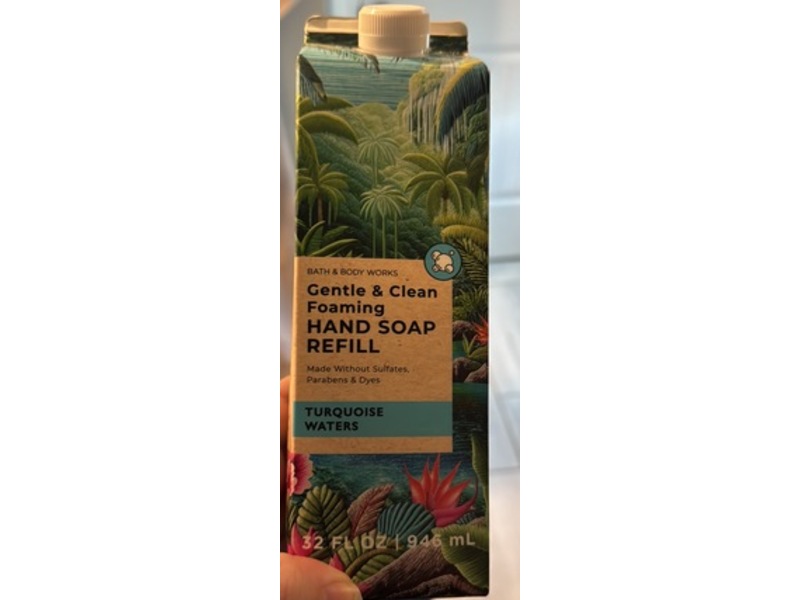 Bath & Body Works Gentle & Clean Foaming Hand Soap Refill, Turquoise Waters, 32 fl oz/946 mL