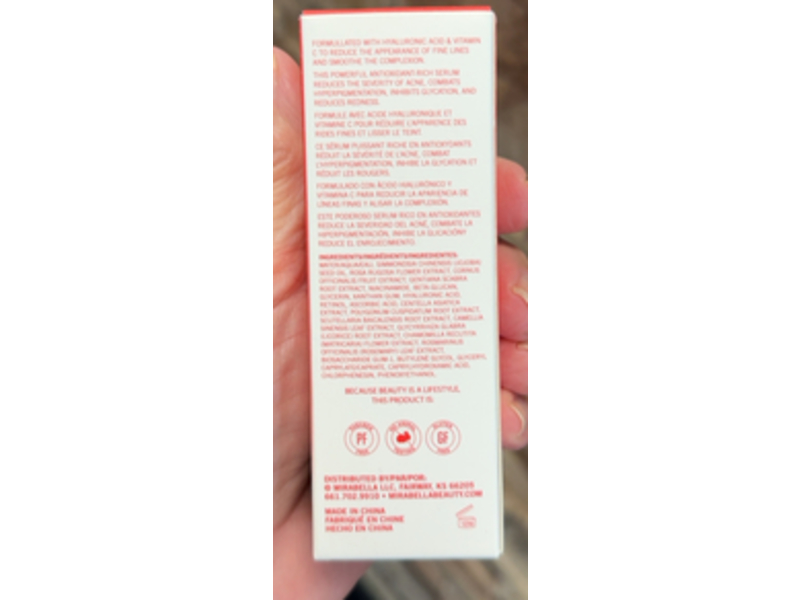 Mirabella Facial Serum, 1 fl oz/30 mL
