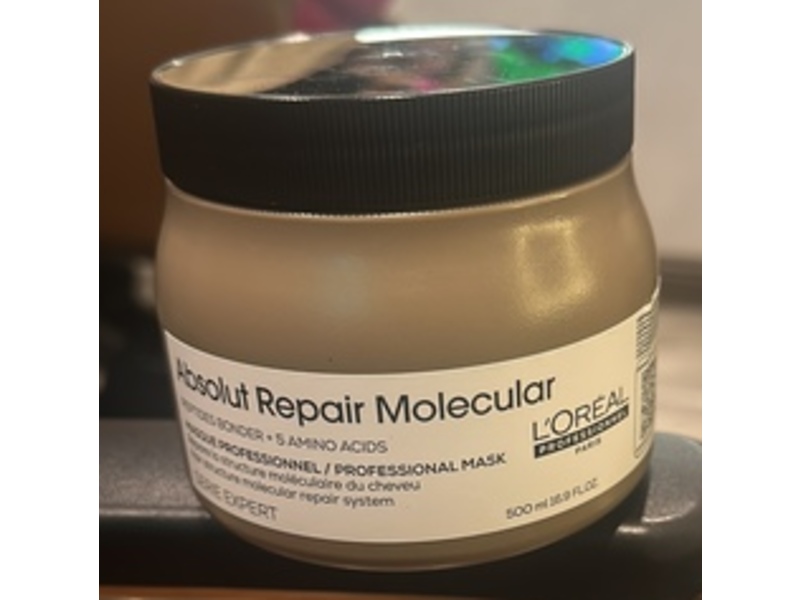 L'oreal Professionnnel Paris Absolute Repair Molecular Professional Mask, 16.9 fl oz/500 mL