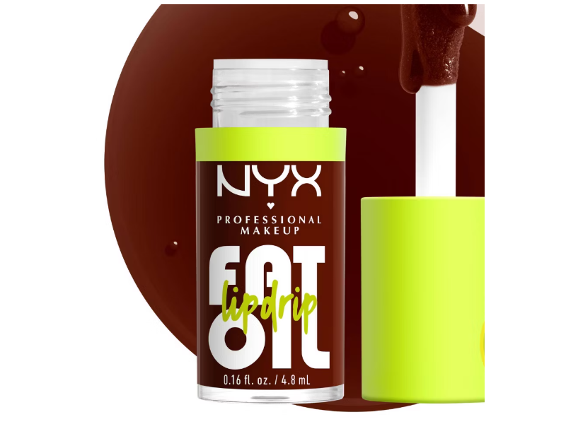 NYX Professional Makeup Fat Oil Lip Drip Lip Gloss, Status Update, 1.16 fl oz